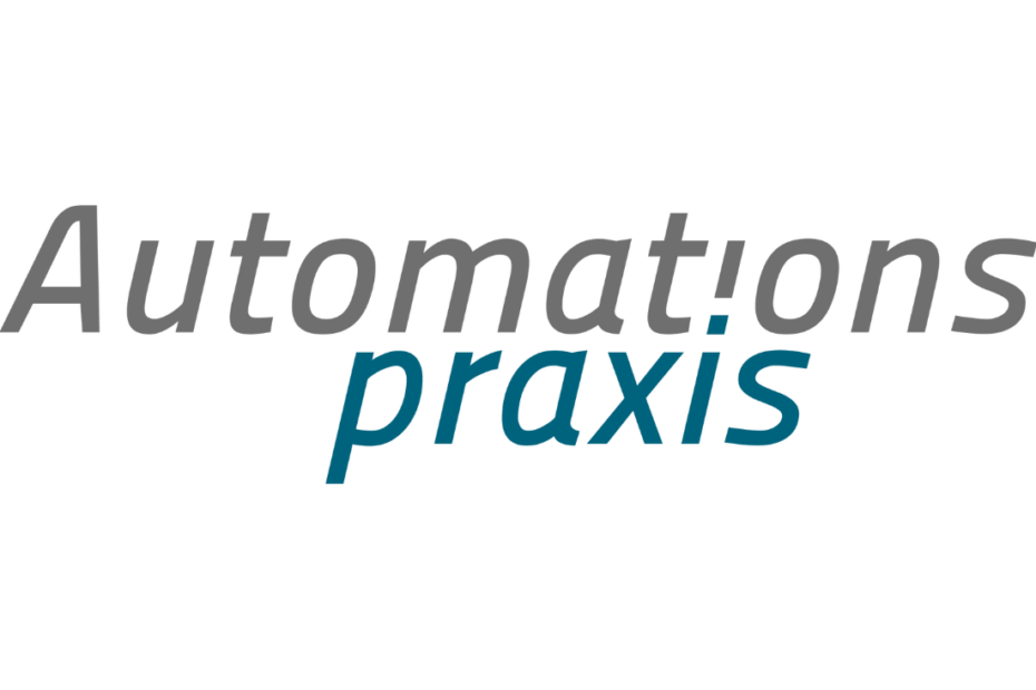 Das Logo der Automationspraxis auf einem weißen Hintergrund.