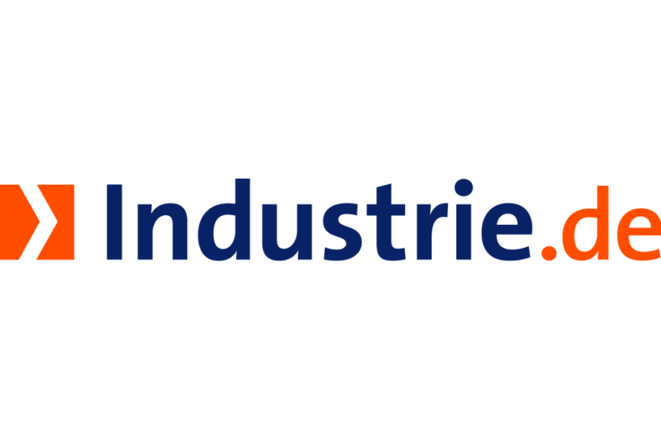 Das Logo der Industrie.de: ein stilisiertes Symbol, das die Industrie repräsentiert.