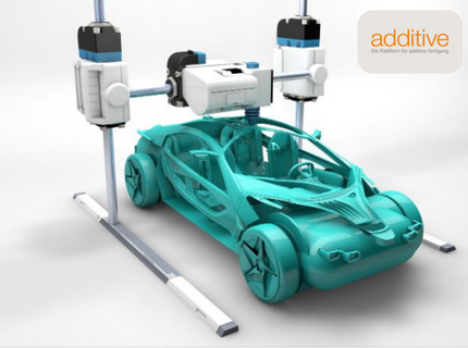 Auto gefertigt im 3D-Druck-Verfahren